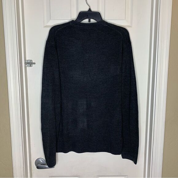 US Polo Association Mens B Neck Sweater Charcoal Heather Size XL - Picture 2 of 9